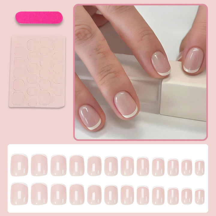 Artificial nails with elegant French tip Kalsten