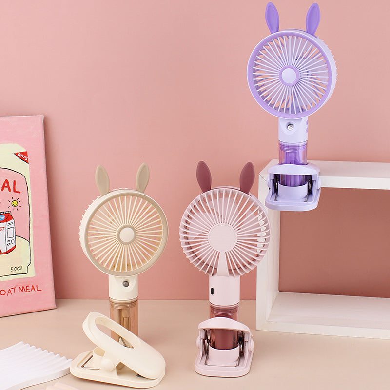 Women Portable Mini Fan with Spray Function Kalsten