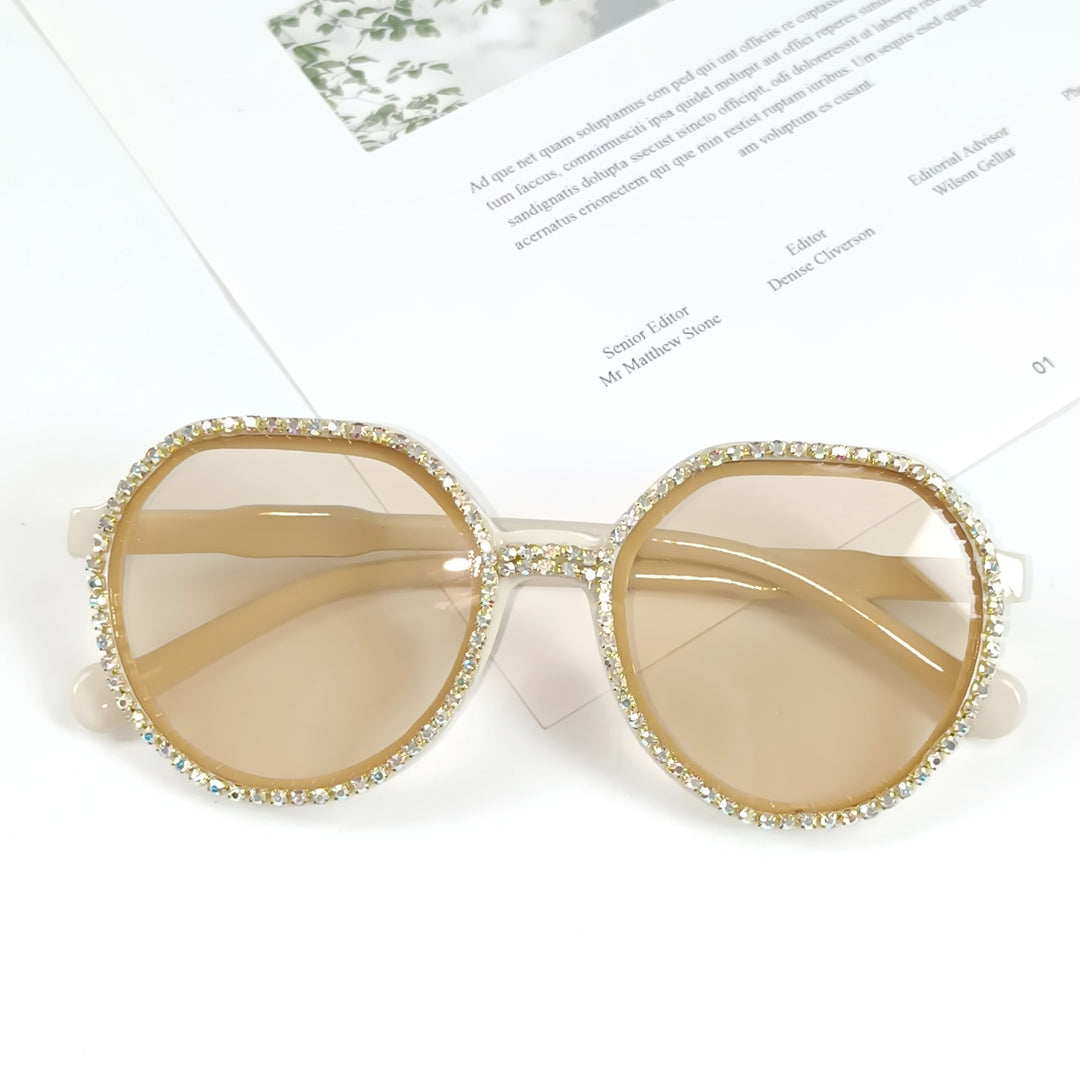 Women Glittering Oversized Sunglasses Kalsten