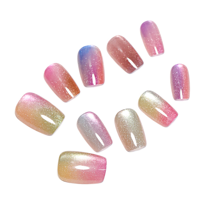 Artistic and colorful acrylic nails Kalsten