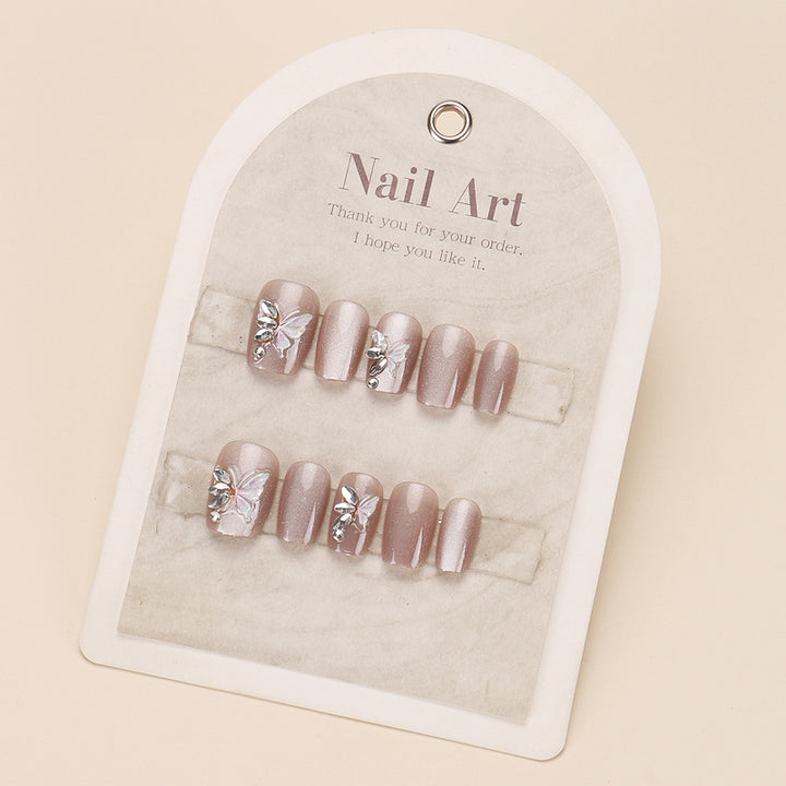 Elegant Nail Art Set with Floral Accents Kalsten