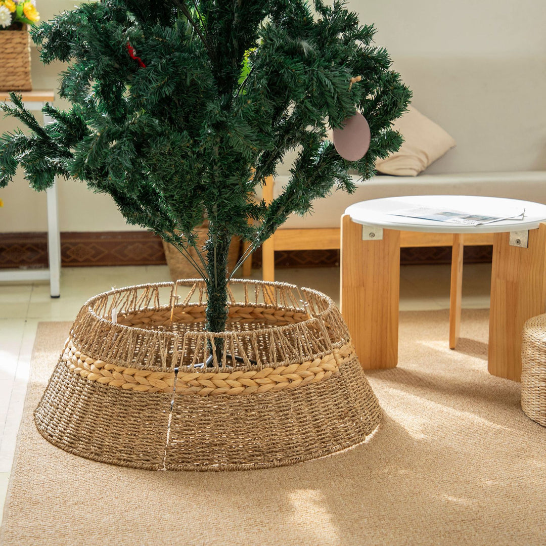 Decorative Christmas tree stand made of wicker Kalsten