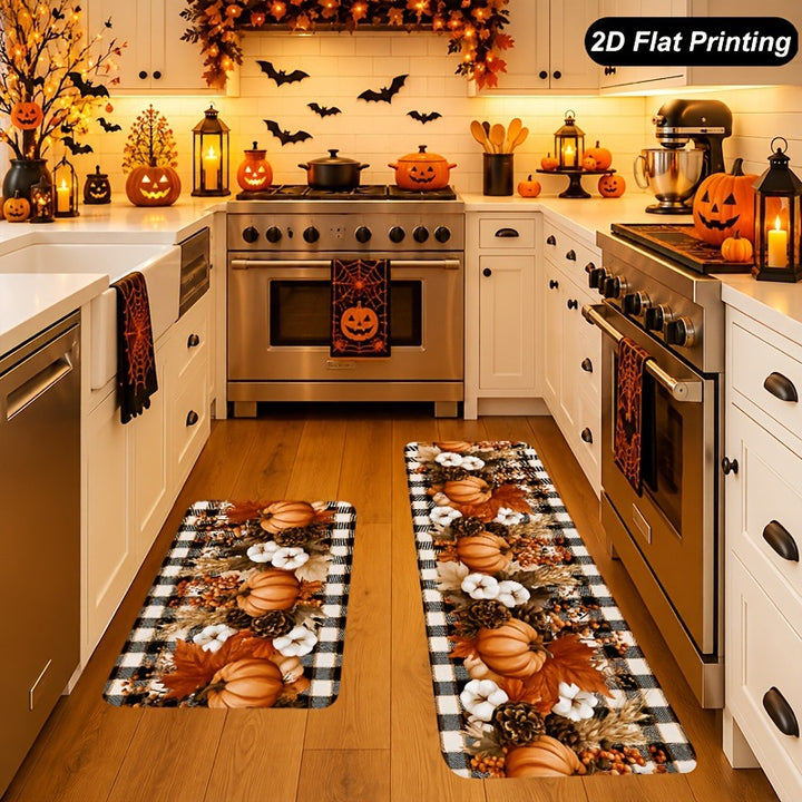 Fall-Themed Kitchen Runner Mat