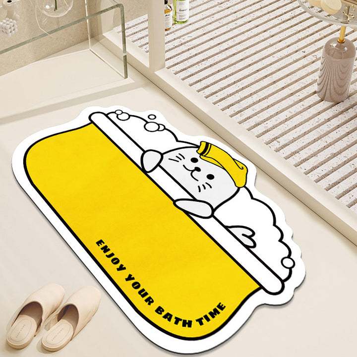 Panda-Themed Welcome Mat