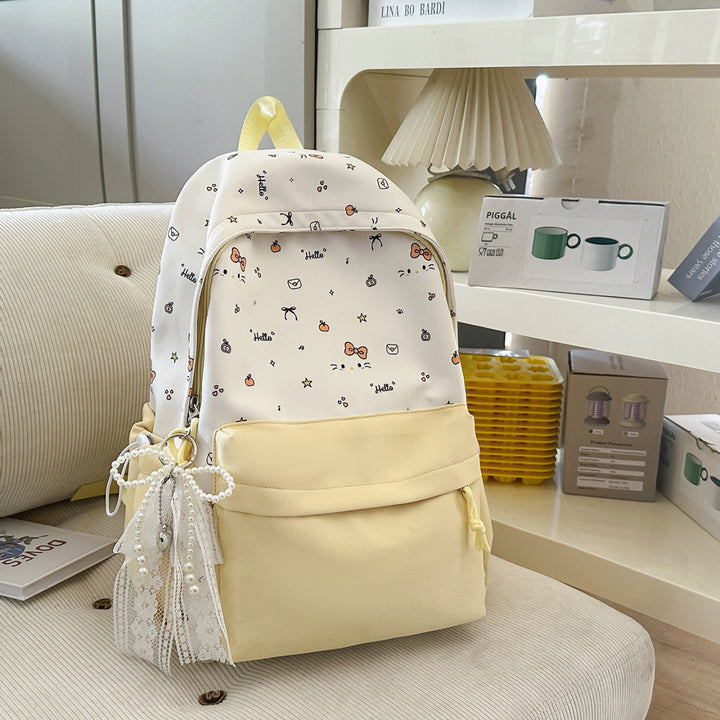 Cute Cartoon-Printed Backpack