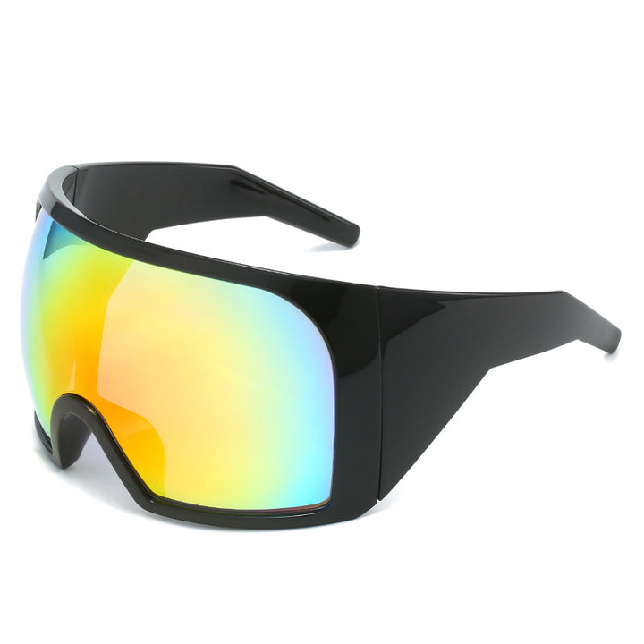 Oversized Shield Sunglasses with Enhanced UV Protection Kalsten