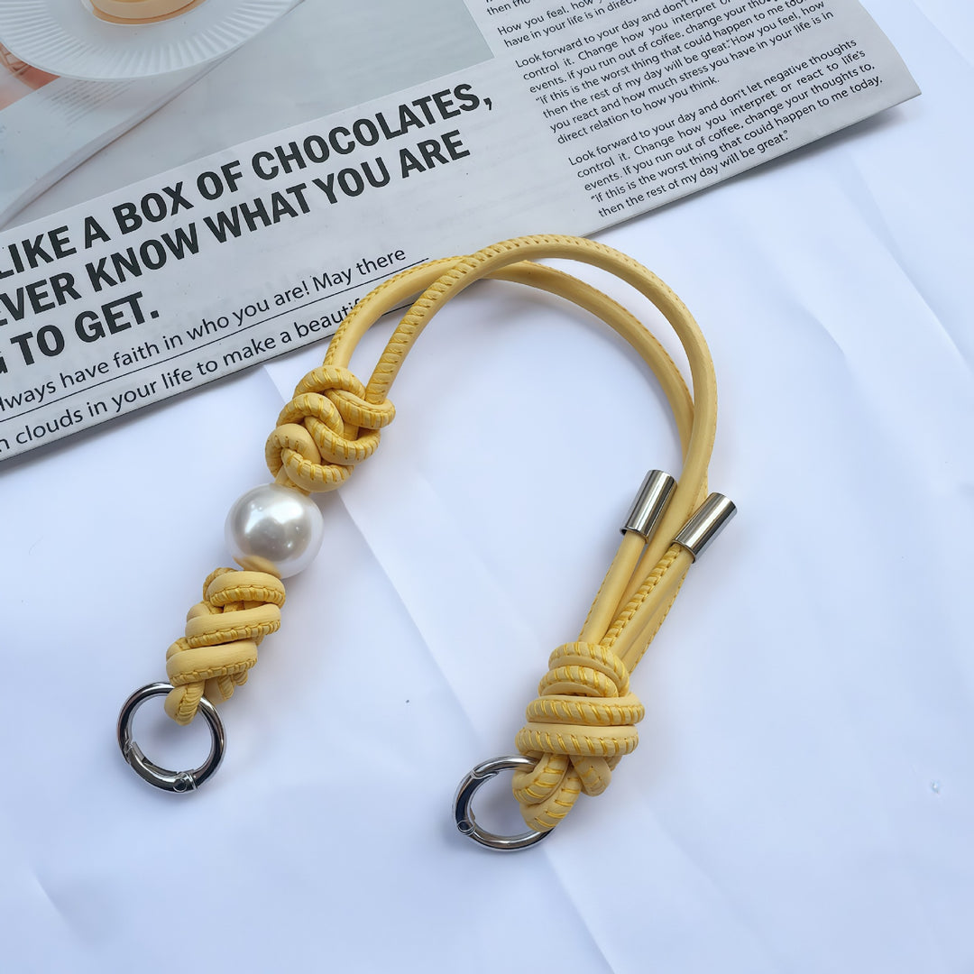 Elegant Knotted Leather Keychain Holder Kalsten