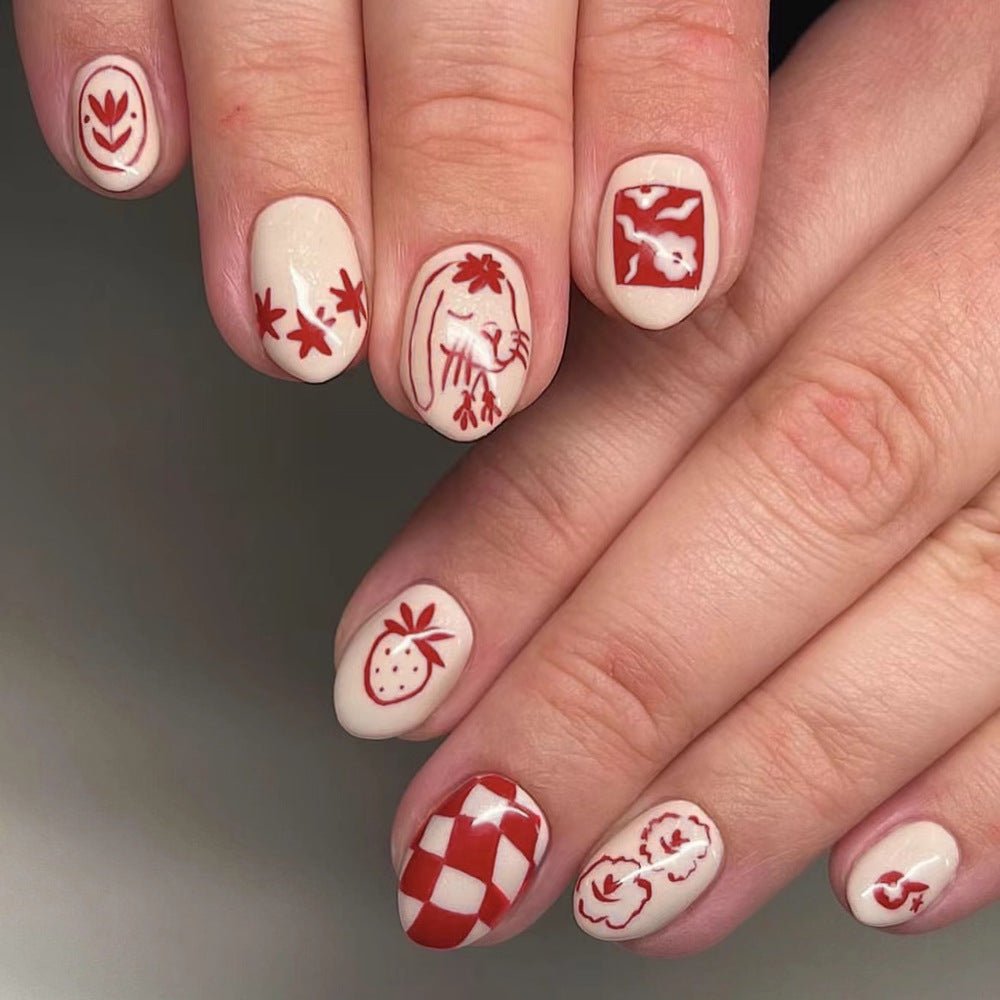 Artistic Themed Press-On Nail Set Kalsten