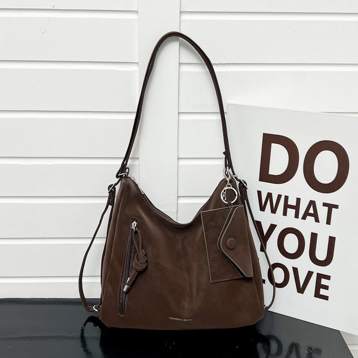Casual Suede Hobo Bag