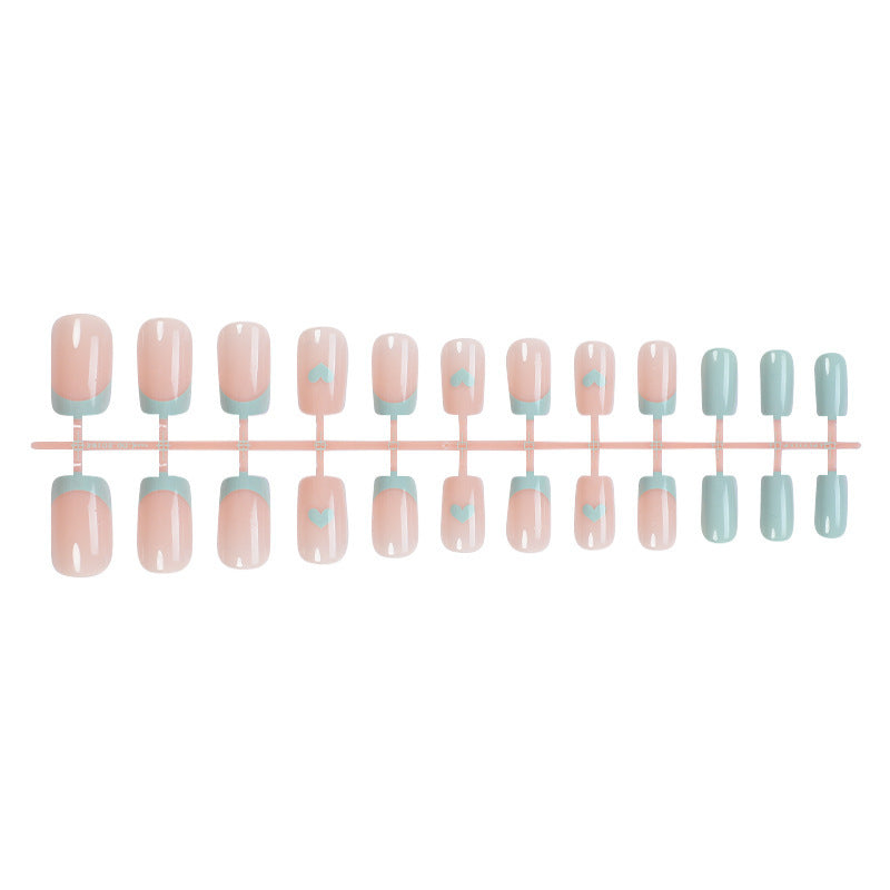 Heart-Accent Press-On Nail Set Kalsten