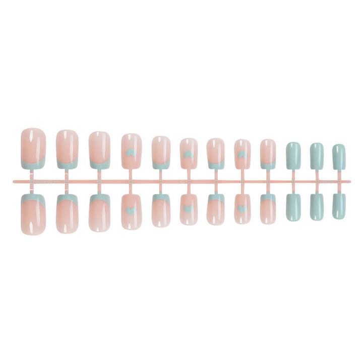Heart-Accent Press-On Nail Set Kalsten