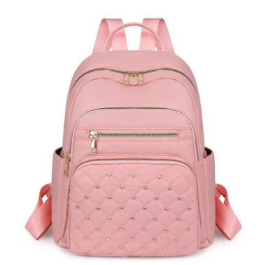 Women's Quilted Backpack with Decorative Studs Kalsten