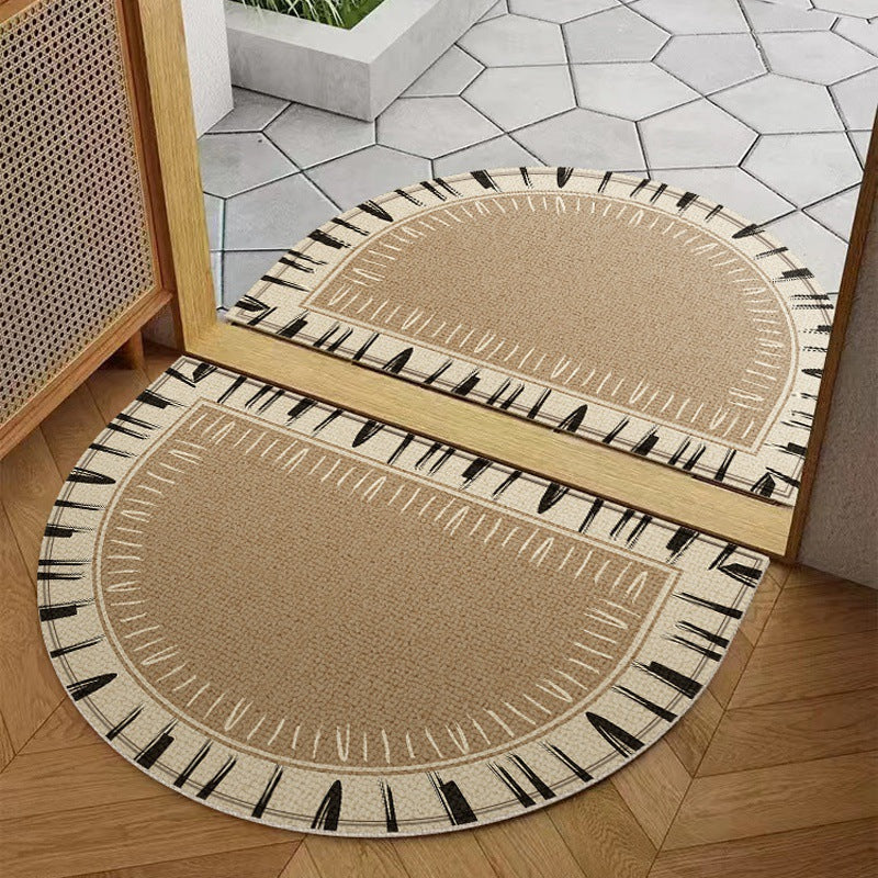 Decorative Half-Round Entrance Mat