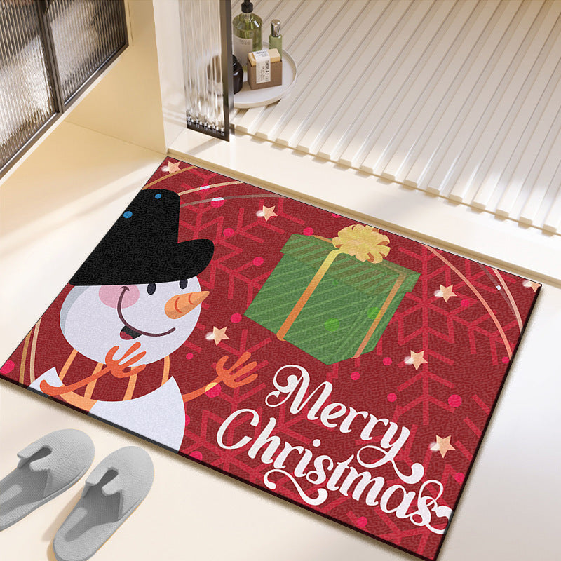 Festive Christmas-Themed Bath Mat Kalsten