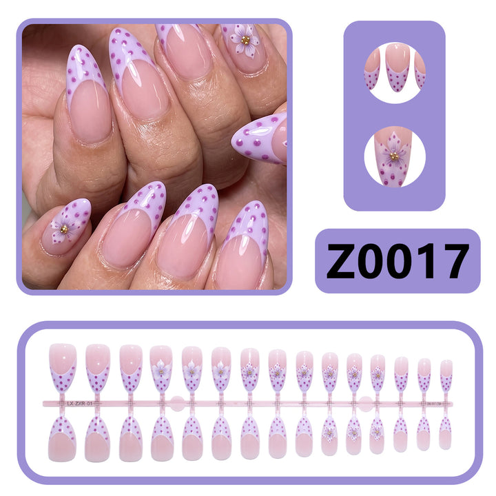 Elegant Artistic Press-On Nail Set