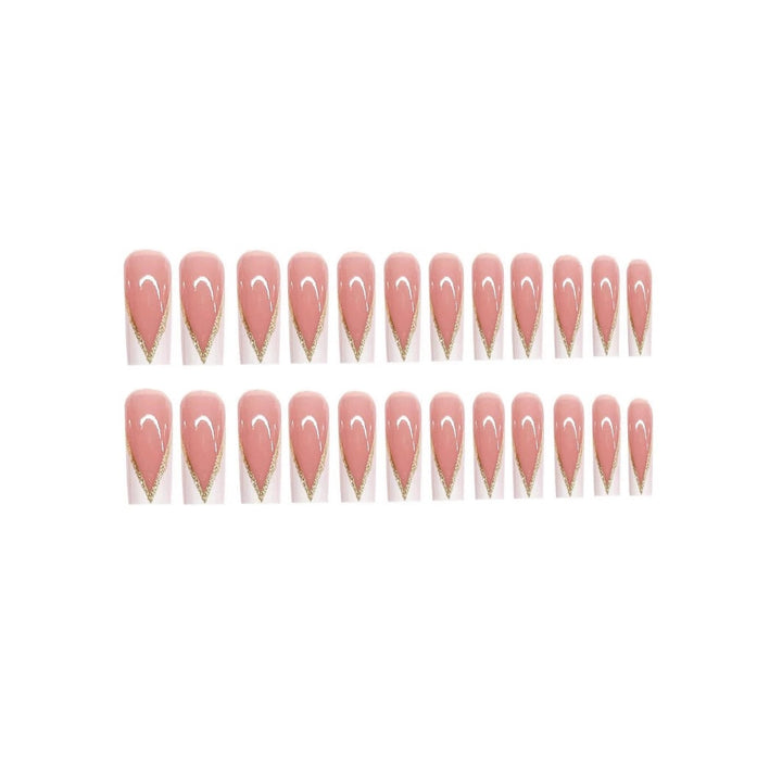 Elegant French Tip Press-On Nail Design Kalsten