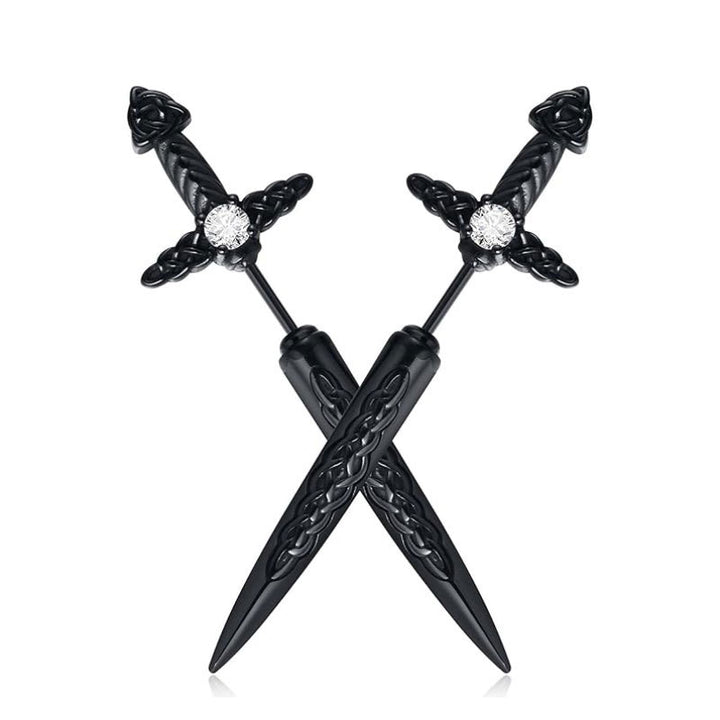 Gothic Sword-Shaped Earrings Kalsten