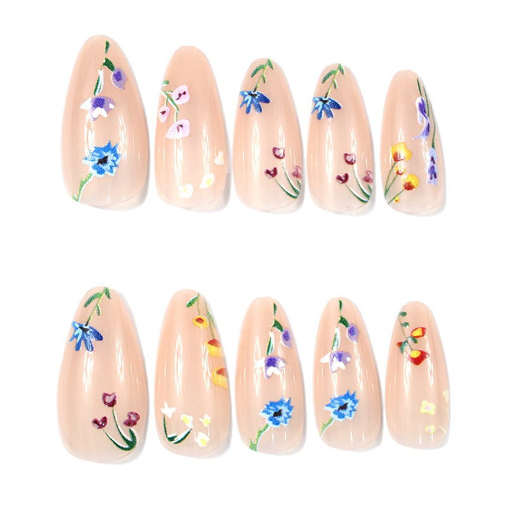 Floral Artistic Nail Enhancements Kalsten