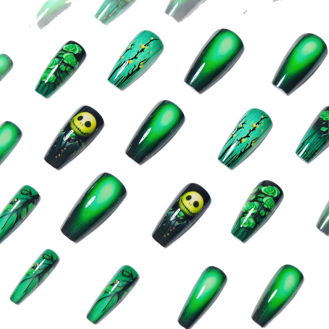 Creative Nail Art Set with Green Design Kalsten