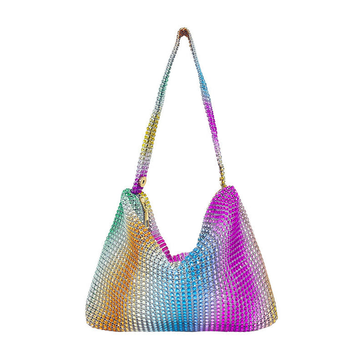 Sequined Rhinestone Shoulder Bag