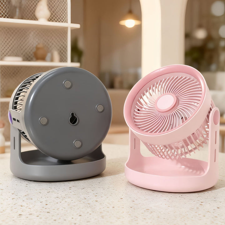 Ladies table fan with adjustable head and quiet operation mode Kalsten