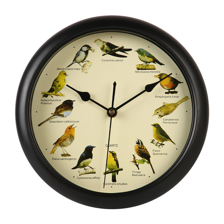 Wall clock with colorful bird design Kalsten