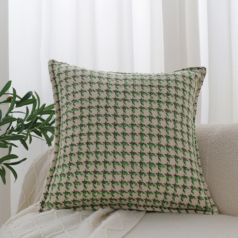 Square luxury faux fur pillow cover with ribbed wave fleece and velvety soft finish Kalsten