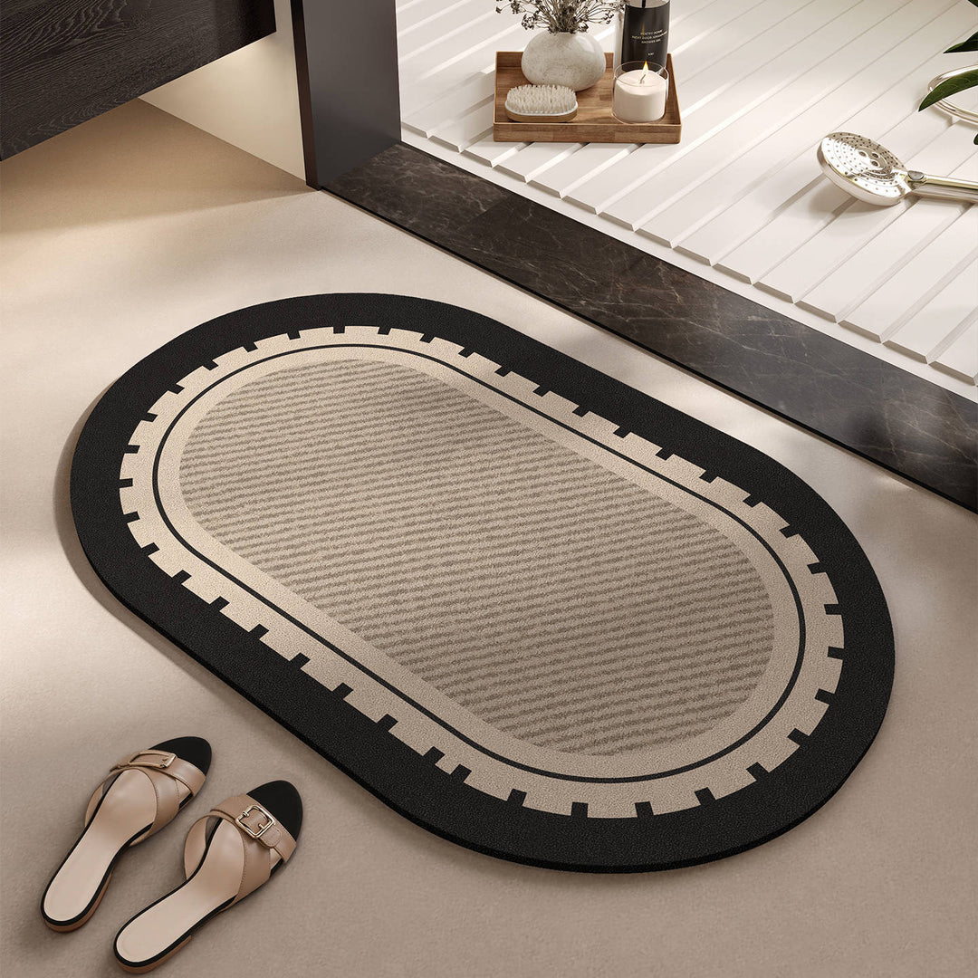 Elegant Woven Bath Mat Kalsten