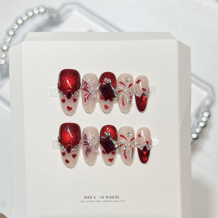 Decorative Themed Press-On Nail Set Kalsten