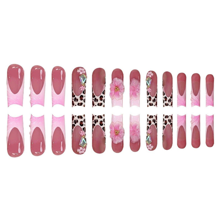 Artistic Floral Accent Press-On Nails Kalsten