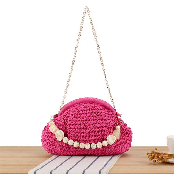 Shoulder bag with elegant pearl decoration Kalsten