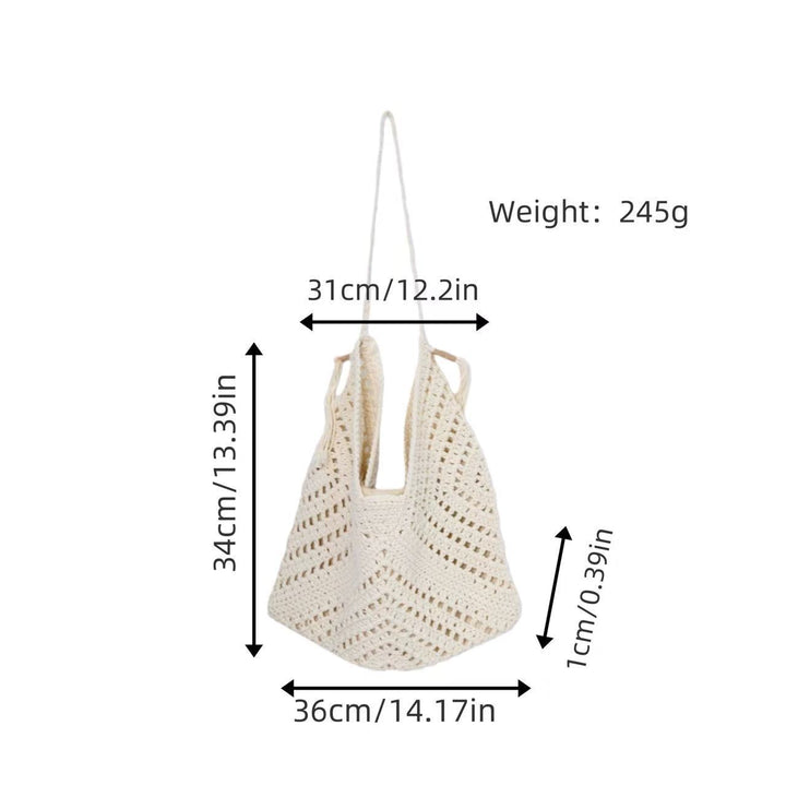 Handcrafted net tote bag Kalsten