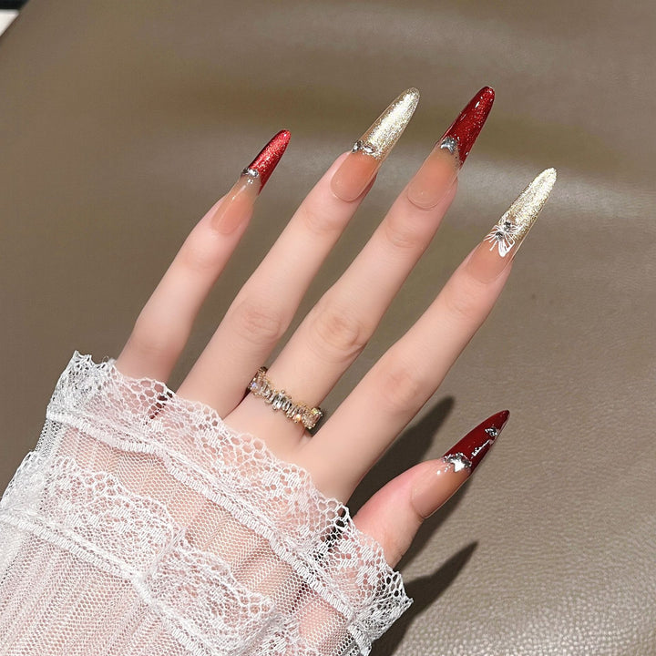 Premium Decorative Stiletto Press-On Nails Kalsten