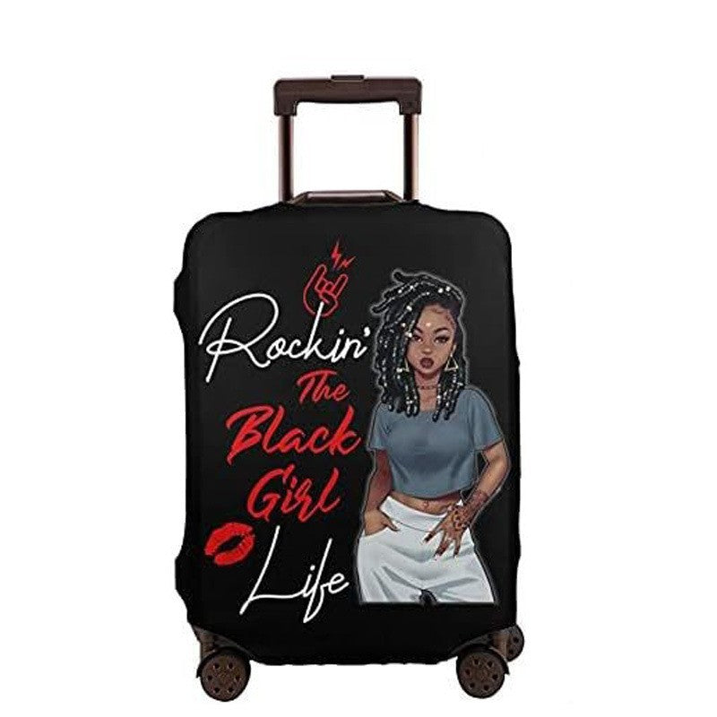 Women's hard-shell suitcase with unique skull and rose design Kalsten