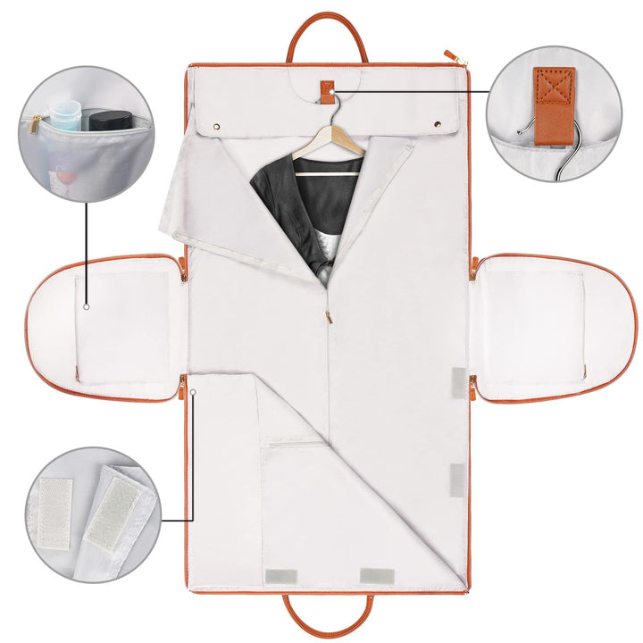 Stylish travel bag with integrated suit compartment Kalsten