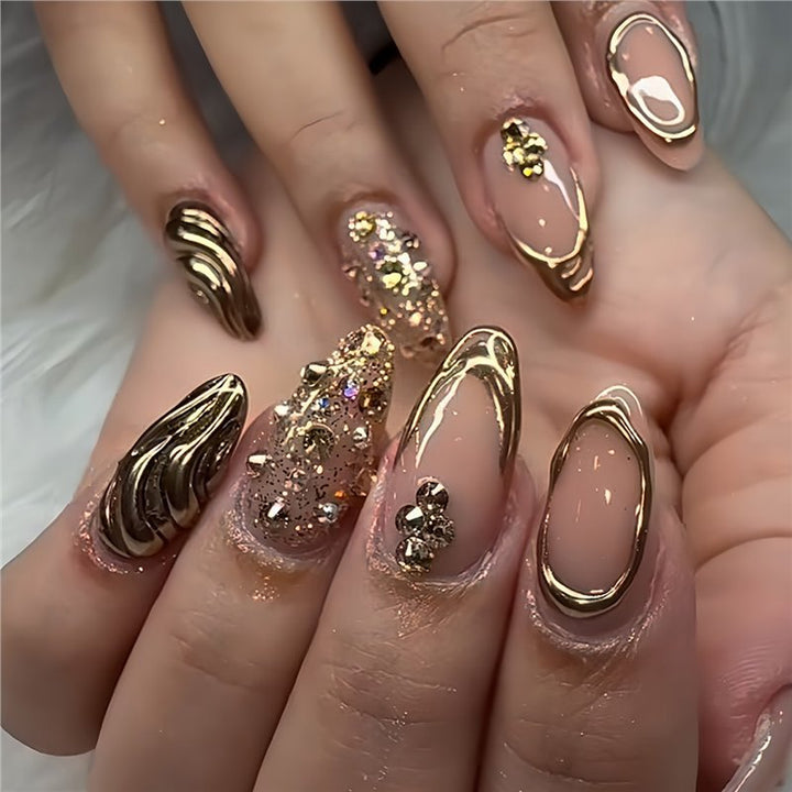 Glamorous 3D Decorative Press-On Nails Kalsten