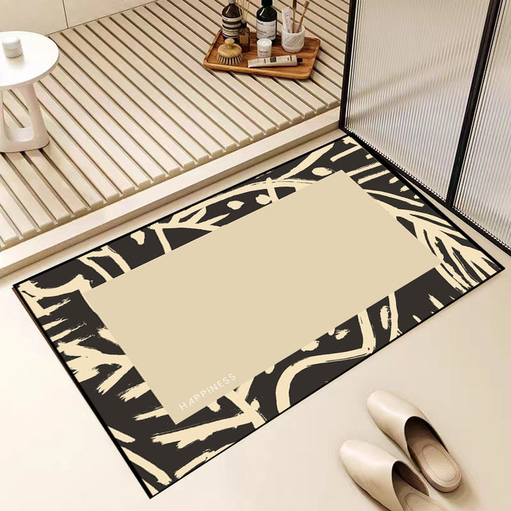 Floral Patterned Bath Mat