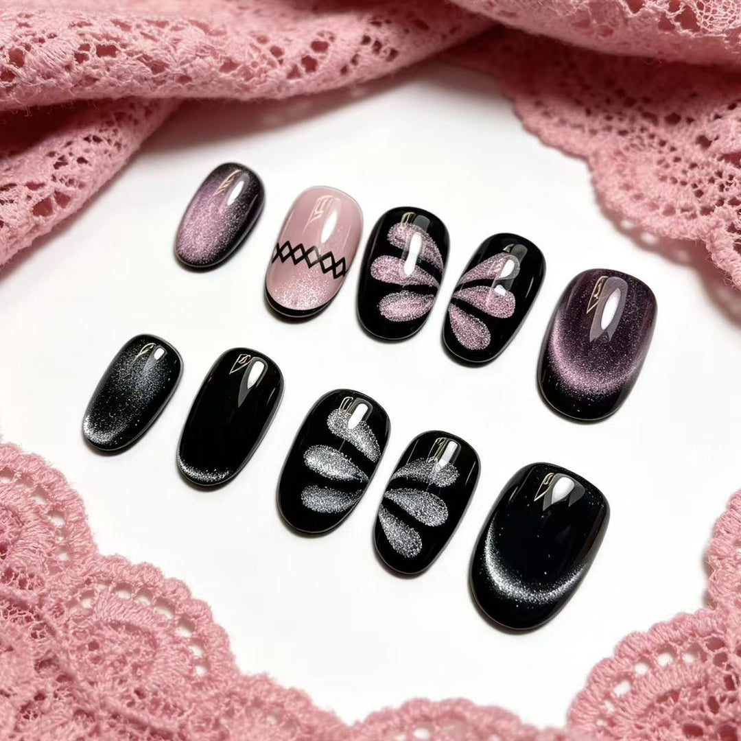 Premium Decorative Press-On Nail Art Kalsten