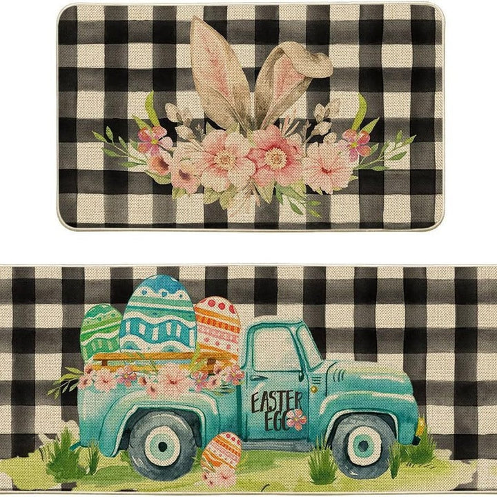 Decorative Bunny Print Runner Mat Kalsten