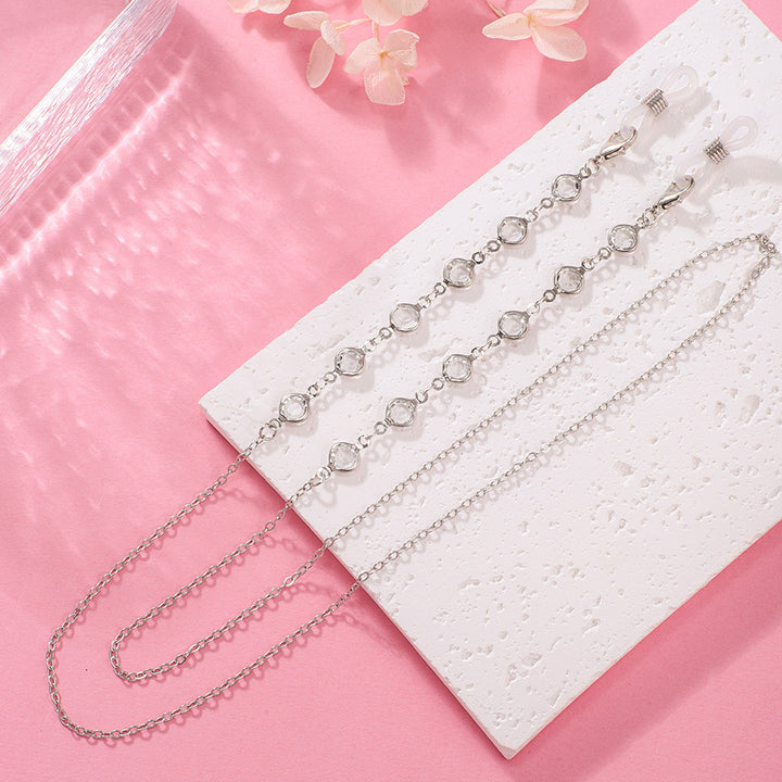 Stylish Crystal Chain Eyewear Holder Kalsten