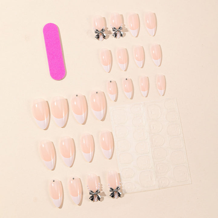 Elegant Stiletto Nail Art with Rhinestone Accents Kalsten