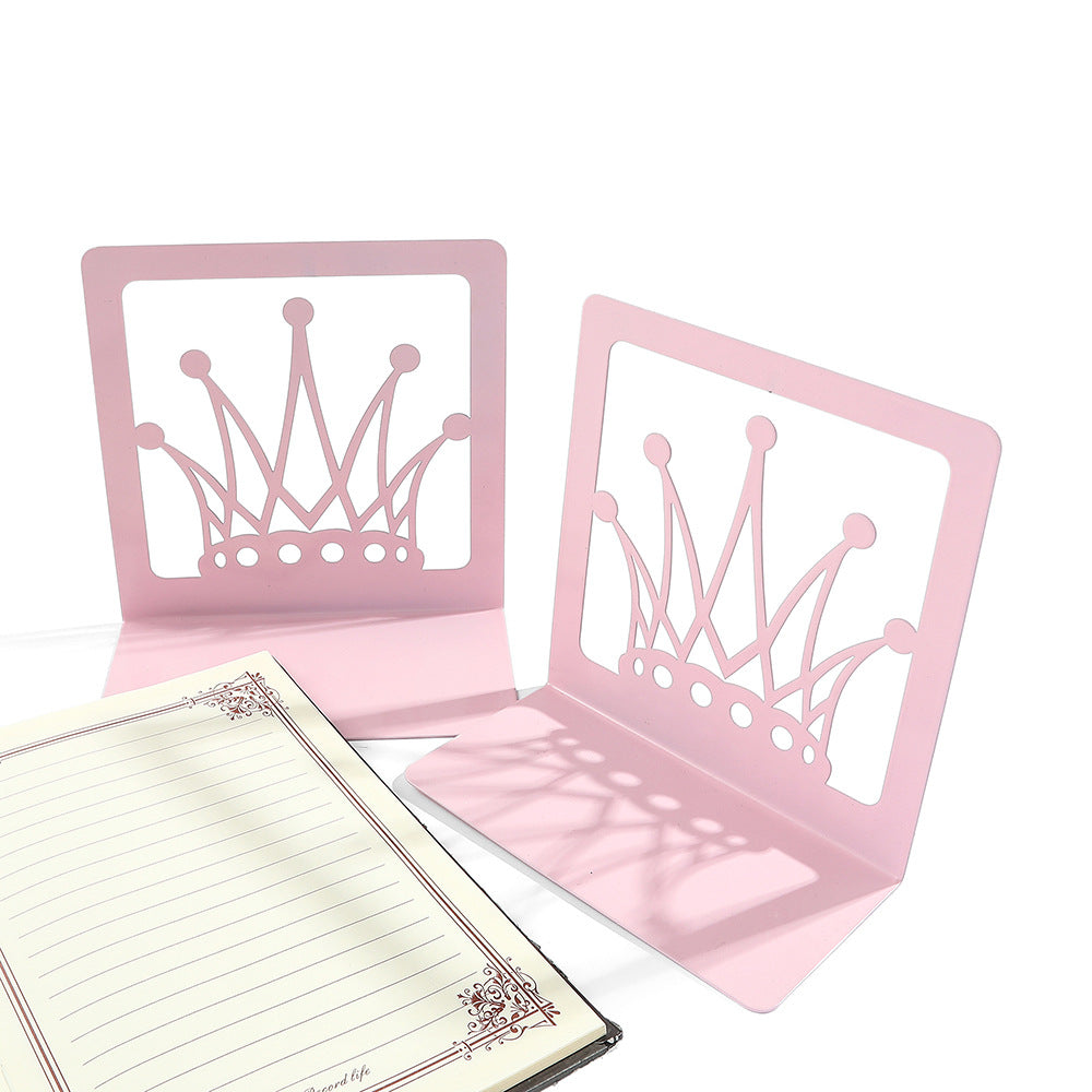Crown-Themed Decorative Bookends