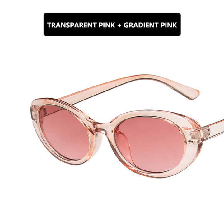 Women's Cat-Eye Sunglasses with Transparent Frame and Gradient Lenses Kalsten