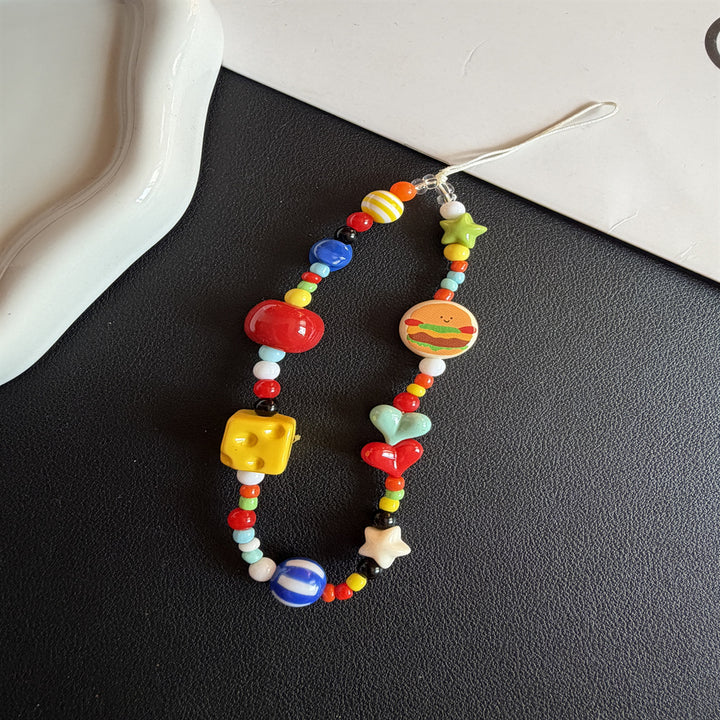 Playful Themed Beaded Eyewear Holder Kalsten