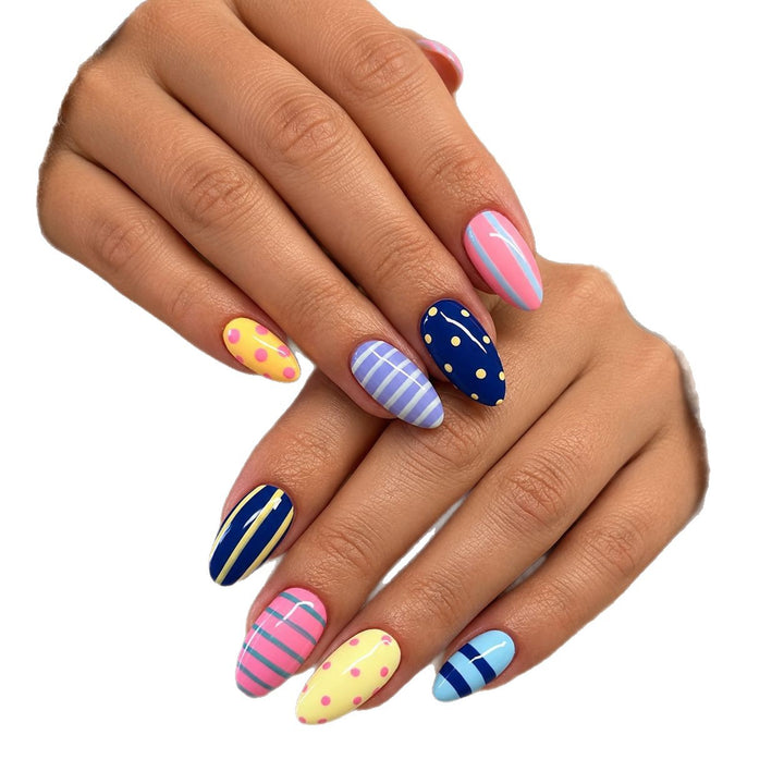 Artistic Patterned Nail Enhancements Kalsten
