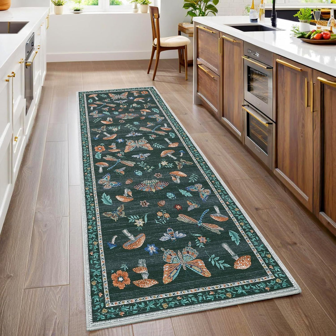 Floral Patterned Kitchen Runner
