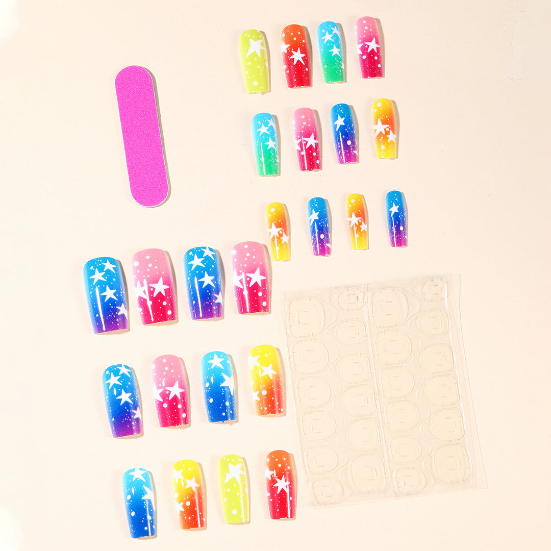 Ombre Starry Nail Art Kalsten