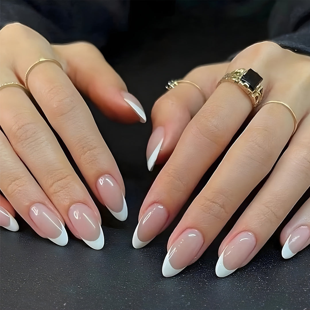 Premium French Tip Press-On Nails Kalsten