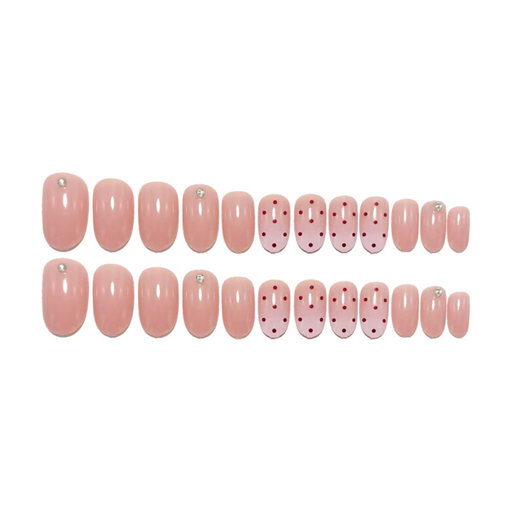 Trendy Polka Dot Design Artificial Nails Kalsten