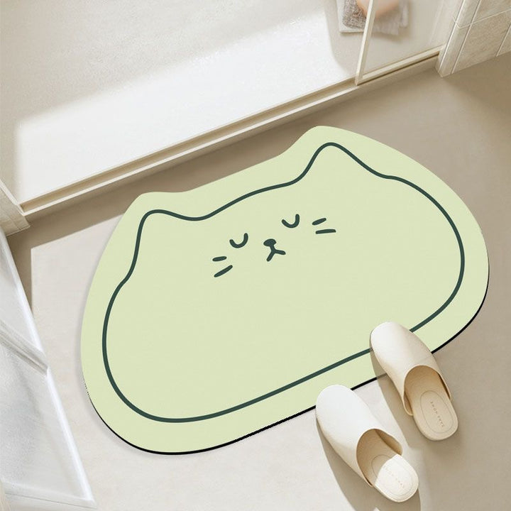 Fun Cat-Shaped Decorative Bath Mat